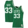 Larry Bird #33 Basketball Green Jersey