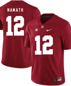Alabama Crimson Tide #12 Joe Namath College Football Jersey Red