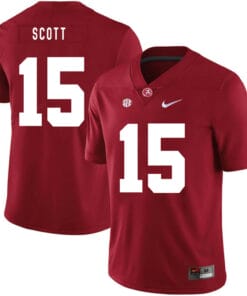 Alabama Crimson Tide #15 JK Scott College Football Jersey Red