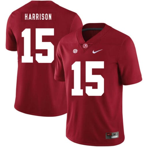 Alabama Crimson Tide #15 Ronnie Harrison College Football Jersey Red