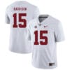 Alabama Crimson Tide #15 Ronnie Harrison College Football Jersey White