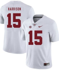 Alabama Crimson Tide #15 Ronnie Harrison College Football Jersey White