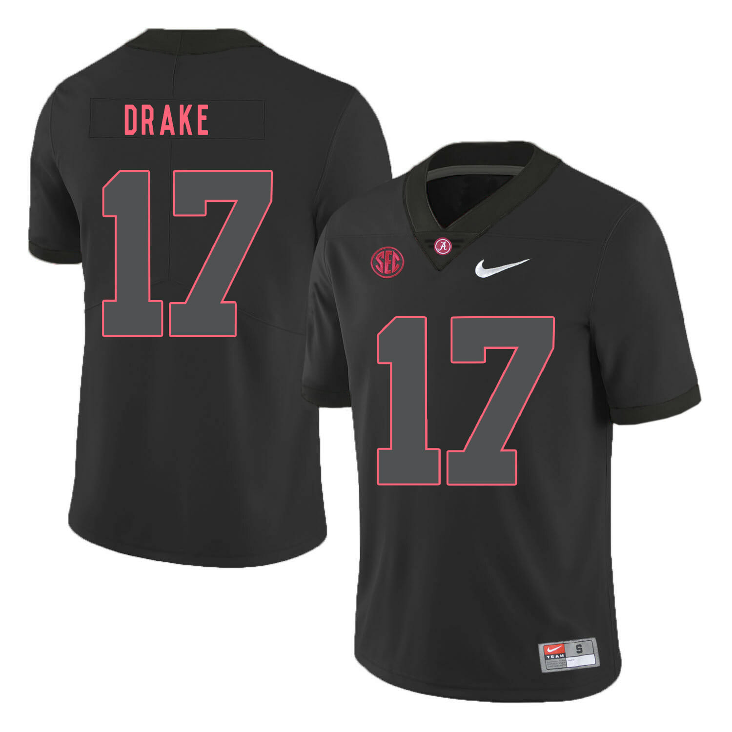 Alabama Crimson Tide #17 Kenyan Drake College Football Jersey Black