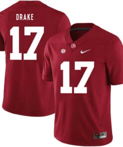 Alabama Crimson Tide #17 Kenyan Drake College Football Jersey Red