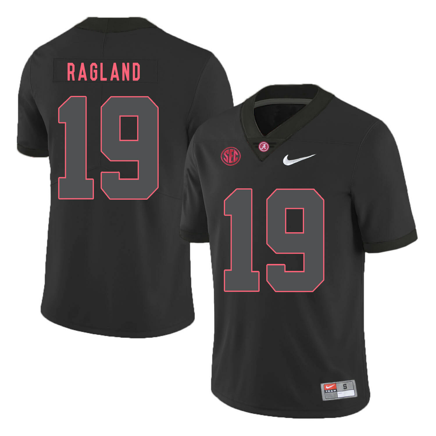 Alabama Crimson Tide #19 Reggie Ragland College Football Jersey Black