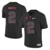 Alabama Crimson Tide #2 Jalen Hurts College Football Jersey Black