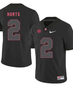Alabama Crimson Tide #2 Jalen Hurts College Football Jersey Black