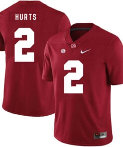 Alabama Crimson Tide #2 Jalen Hurts College Football Jersey Red