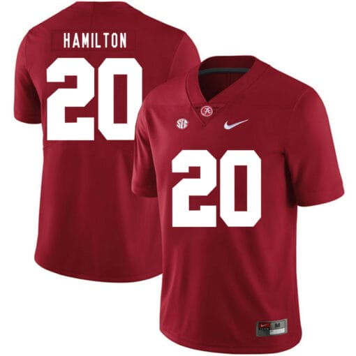 Alabama Crimson Tide #20 Shaun Dion Hamilton Football Jersey Red