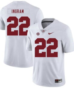 Alabama Crimson Tide #22 Mark Ingram College Football Jersey White