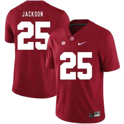 Alabama Crimson Tide #25 Kareem Jackson College Football Jersey Red