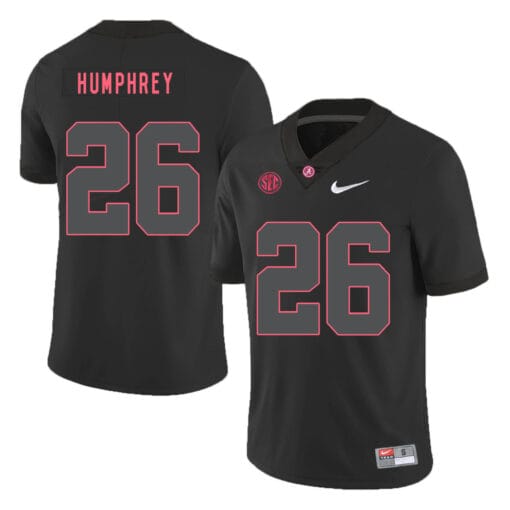 Alabama Crimson Tide #26 Marlon Humphrey College Football Jersey Black