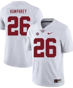 Alabama Crimson Tide #26 Marlon Humphrey College Football Jersey White
