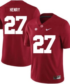 Alabama Crimson Tide #27 Derrick Henry College Football Jersey Red