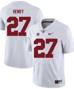 Alabama Crimson Tide #27 Derrick Henry College Football Jersey White