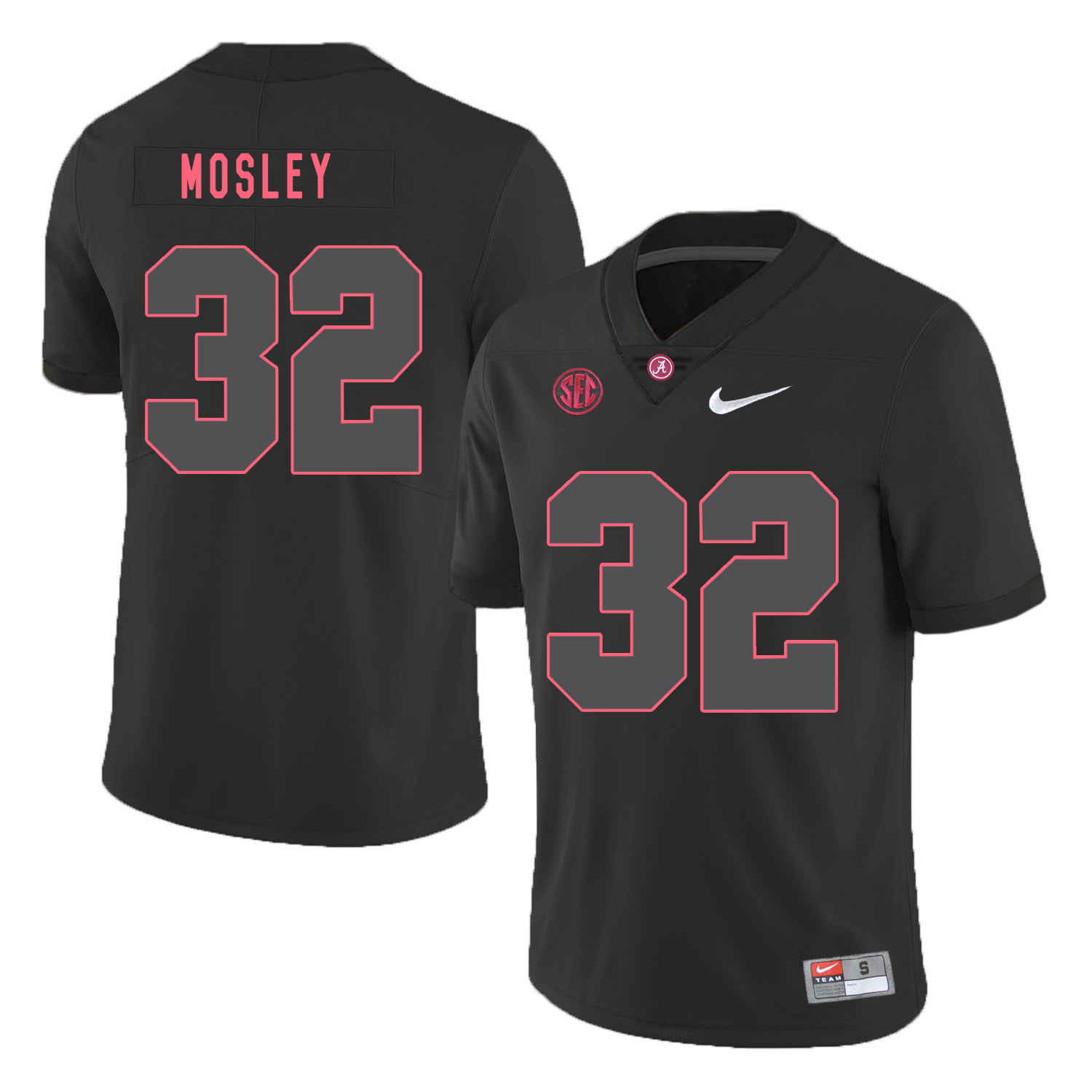 Alabama Crimson Tide #32 C.J. Mosley College Football Jersey Black