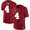 Alabama Crimson Tide #4 Jerry Jeudy College Football Jersey Red