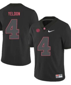 Alabama Crimson Tide #4 TJ Yeldon College Football Jersey Black