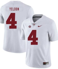 Alabama Crimson Tide #4 TJ Yeldon College Football Jersey White