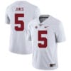 Alabama Crimson Tide #5 Cyrus Jones College Football Jersey White