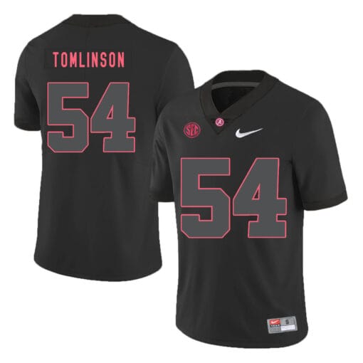 Alabama Crimson Tide #54 Dalvin Tomlinson College Football Jersey Black
