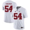 Alabama Crimson Tide #54 Dalvin Tomlinson College Football Jersey White