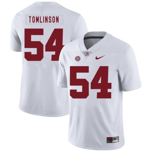 Alabama Crimson Tide #54 Dalvin Tomlinson College Football Jersey White