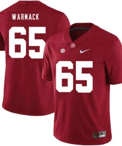 Alabama Crimson Tide #65 Chance Warmack College Football Jersey Red