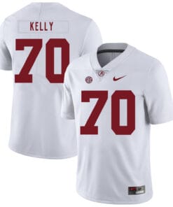 Alabama Crimson Tide #70 Ryan Kelly College Football Jersey White