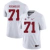 Alabama Crimson Tide #71 Arie Kouandjio College Football Jersey White