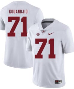 Alabama Crimson Tide #71 Arie Kouandjio College Football Jersey White