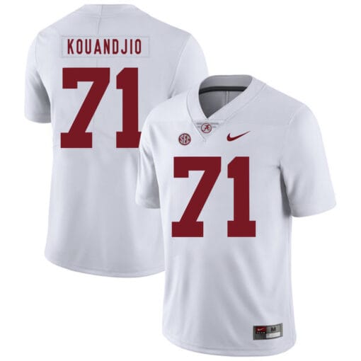 Alabama Crimson Tide #71 Arie Kouandjio College Football Jersey White