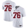 Alabama Crimson Tide #76 D.J. Fluker College Football Jersey White