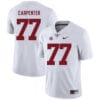 Alabama Crimson Tide #77 James Carpenter College Football Jersey White