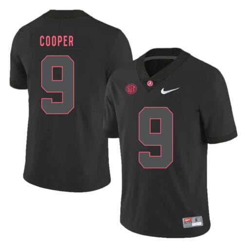 Alabama Crimson Tide #9 Amari Cooper College Football Jersey Black