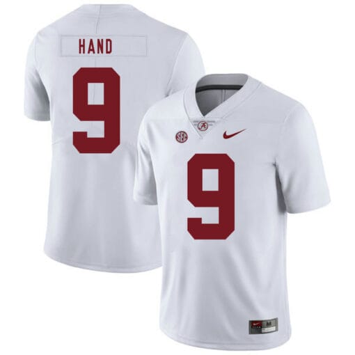 Alabama Crimson Tide #9 Da Shawn Hand College Football Jersey White