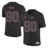 Alabama Crimson Tide #90 Jarran Reed College Football Jersey Black