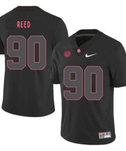 Alabama Crimson Tide #90 Jarran Reed College Football Jersey Black