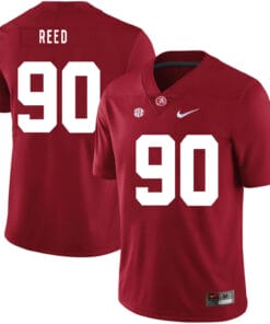 Alabama Crimson Tide #90 Jarran Reed College Football Jersey Red
