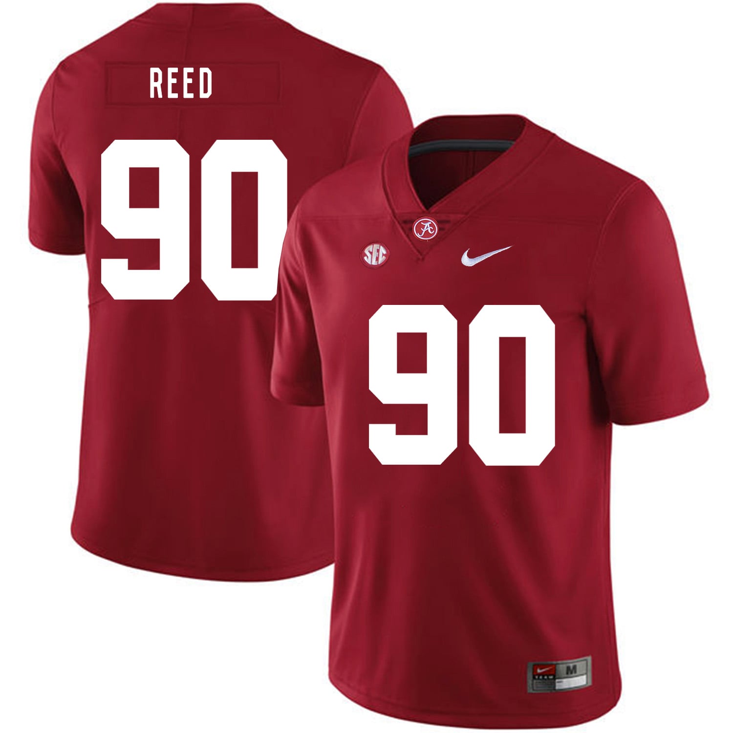 Alabama Crimson Tide #90 Jarran Reed College Football Jersey Red