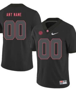 Custom Alabama Jersey Alabama Crimson Tide NCAA College Football Black