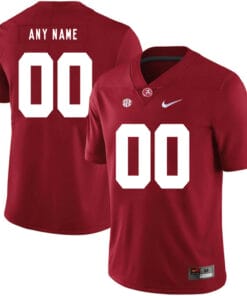 Custom Alabama Jersey Alabama Crimson Tide NCAA College Football Red