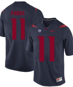 Arizona Wildcats #11 Will Parks NCAA College Football Jersey Blue