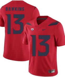 Arizona Wildcats #13 Brandon Dawkins NCAA College Football Jersey Red
