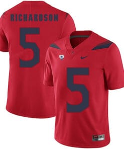 Arizona Wildcats #5 Shaquille Richardson NCAA Football Jersey Red