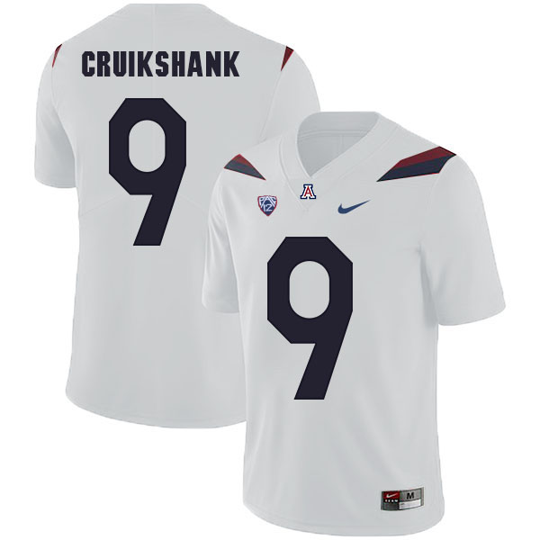 Arizona Wildcats #9 Dane Cruikshank NCAA College Football Jersey White