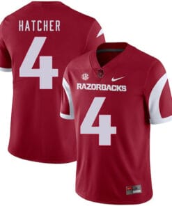 Arkansas Razorbacks #4 Keon Hatcher College Football Jersey Red