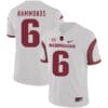 Arkansas Razorbacks #6 TJ Hammonds College Football Jersey White