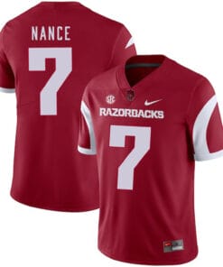 Arkansas Razorbacks #7 Jonathan Nance College Football Jersey Red