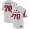 Arkansas Razorbacks #70 Dan Skipper College Football Jersey White